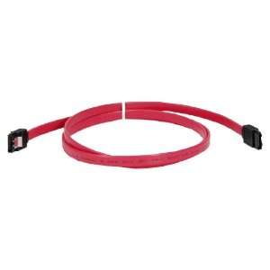   .5M SATA Internal 7pin Red Data Cable with Metal Latch Electronics