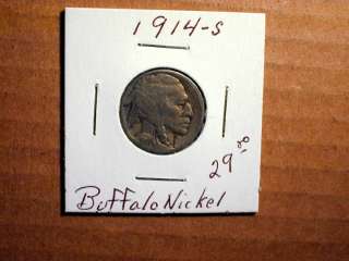 Buffalo Nickel 1914 S.GradeGood+.*Problemlight scratch.