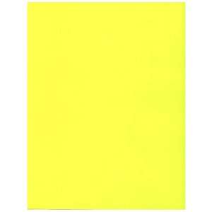  8 1/2 x 11 Fluorescent Yellow Neon Cromatica Cover 43lb 