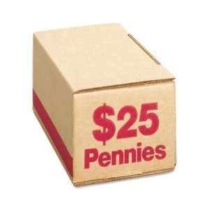  PM SecurIT $25 Coin Box (Pennies)   Red   PMC61001: Office 