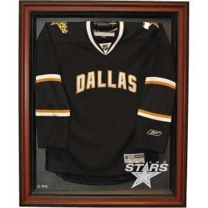  Dallas Stars Cabinet Style Jersey Display, Brown: Sports 