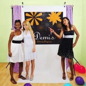    Sweet 16 Flower Power Photo Booth Backdrop 