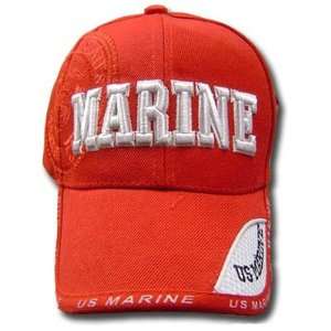   STATES MARINE CORPS US SEAL NEW RED CAP HAT ADJ