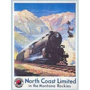  North Coast Limited Metal Sign: Train and Railroad Decor 