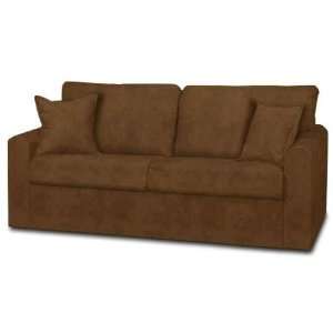  Fairview Cocoa faux suede Laney Sofa