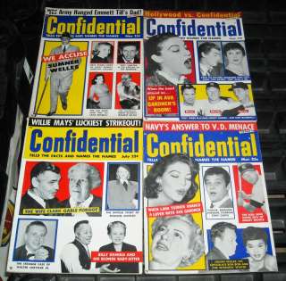 Vintage Hollywood 1950s Gossip Scandal Magazine 85pc Lot Marilyn 