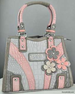 New GUESS Ladies Handbag Paradise Patch Bag Pink Multi NWT USA  
