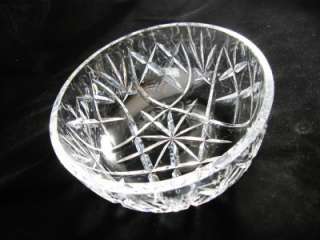 Waterford Crystal Bowl, 8 Across, Fan Cut, Criss Cross  