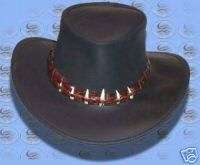AUSSIE Made LEATHER HAT Crocodile DUNDEE by CUTANA HAT  