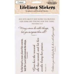  Scrapbook Scriptures and Inspired Quotes Stickers   Career 