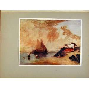  Plate Xi River Scene With Cattle Old Print Turners Art 