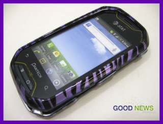 for AT&T Pantech Crossover P8000   Purple Zebra Hard Case Phone Cover 