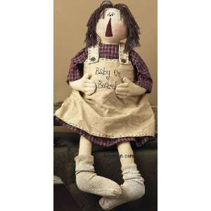  Country Prim Decor Baby On Board Raggedy Doll Baby