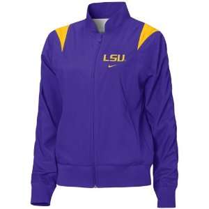   Nike LSU Tigers Purple Ladies Seniors Woven Jacket: Sports & Outdoors