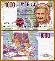Italy, 1000, D. 1990, P 114 (114c), last pre Euro, UNC  