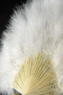 Feather Fans White Marabou 20 Feathered Fan $9 each/ 2 for $8 each