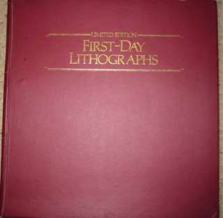 Limted Edition First Day Lithographs Set Lot Stamps Mnt  