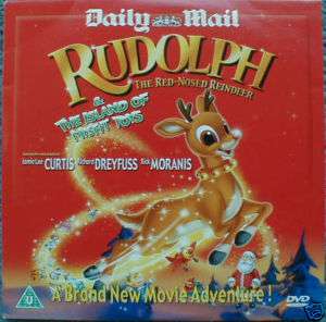 RUDOLPH THE RED NOSED REINDEER UK PROMO DVD LEE CURTIS  