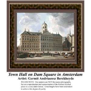 Town Hall on Dam Square in Amsterdam, Counted Cross Stitch 