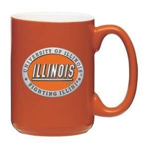    Illinois Fighting Illini Orange Coffee Mug: Sports & Outdoors