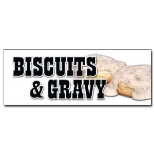 12 BISCUITS & GRAVY DECAL sticker sausage biscuit southern food 