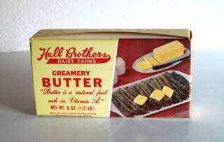 HALL Brothers Dairy Farm Butter Box Montgomery AL  