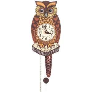  German Cuckoo Clock   Owl with Moving Eyes   Large