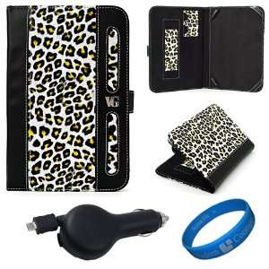 Dauphine Edition Yellow Leopard Executive Leather Folio Case Cover for 