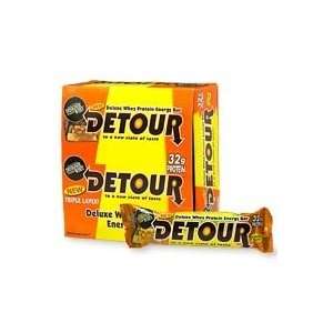  Detour Deluxe Whey Protein Energy Bar, Caramel: Health & Personal Care