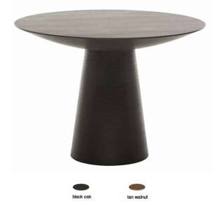 Dania Large round stained wood dining table Modern  