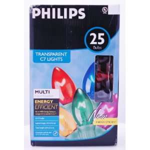  Philips Multicolored Transparent C7 Lights