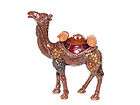 new swarovski crystal dark red camel trinket box one day