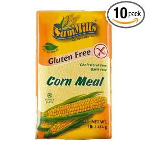 Sam Mills Gluten Free Corn Meal, 16 Ounce (Pack of 10)  