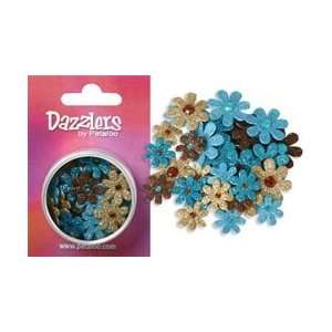  Dazzlers Florettes Small 32/Pkg   Aqua/Teal/Tan/Brown 