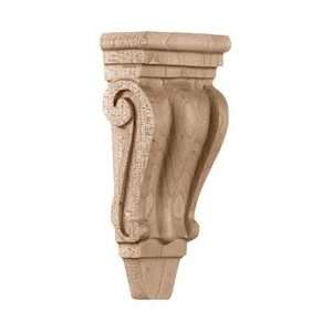  Extra Small Traditional Pilaster Corbel, Alder
