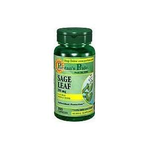  Sage Leaf 285 mg 285 mg 100 Capsules Health & Personal 