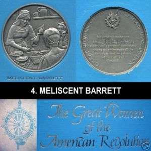 DAR Medal   MELISCENT BARRETT, American Revolution Hero  