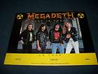 Megadeth 1990 Tour Poster Rust In Peace Dave Mustaine Ellfson Marty 
