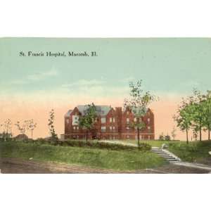   Postcard   St. Francis Hospital   Macomb Illinois 