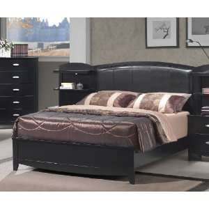   Sasha Queen Size Bed with Upholstered Headboard: Home & Kitchen