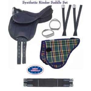 Derby Originals Synthetic Kinder Lead Line English Saddle Set 12 