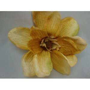  Golden Yellow Magnolia Hair Clip 