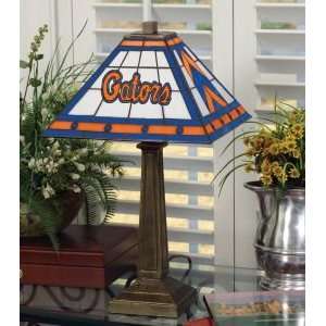  FLORIDA GATORS LOGOED 23 IN STAINED GLASS MISSION STYLE 