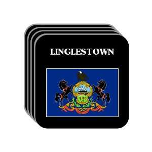 US State Flag   LINGLESTOWN, Pennsylvania (PA) Set of 4 Mini Mousepad 