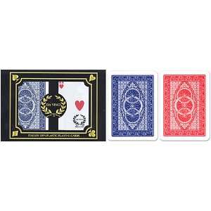 24 sets (48 decks) Da Vinci Ruote, Italian 100% Plastic Playing Cards 