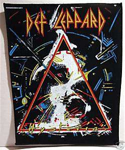 Def Leppard Hysteria Rock Concert Band Lg Back Patch  