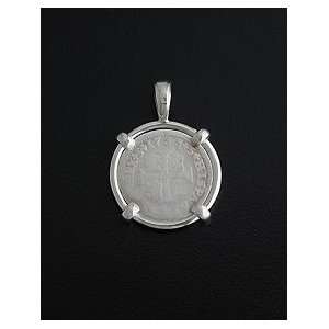  Half Real Milled Coin Pendant 