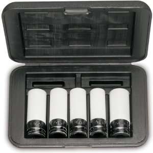 Beta 720PL/C5 1/2 Drive Impact Socket, 5 Pieces ranging from 17mm to 