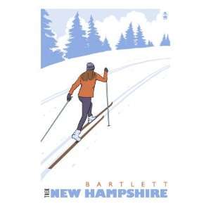  Cross Country Skier, Bartlett, New Hampshire Premium 