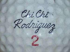 1964 CHI CHI RODRIGUEZ #2 SIGNATURE LOGO GOLF BALL  